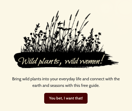 screenshot wild plants graphic for joomla